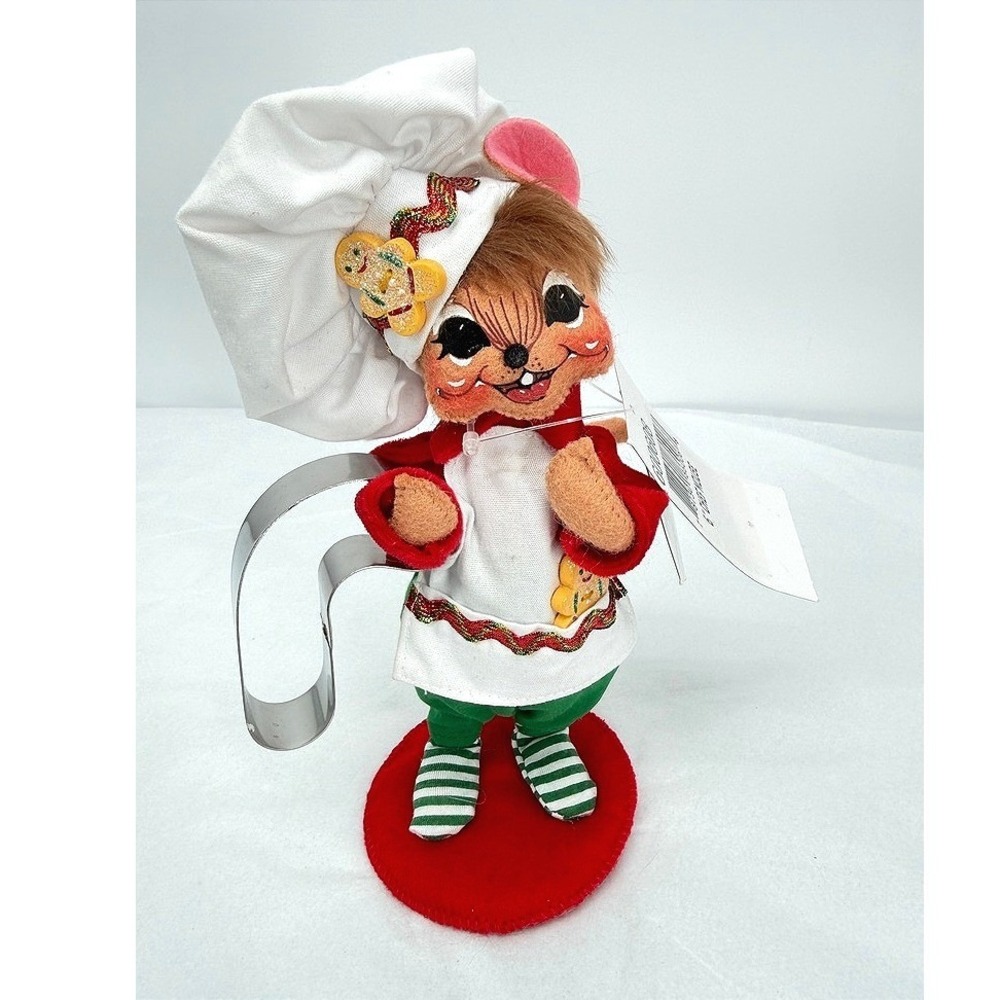 Annalee 6" Chef Mouse Christmas Doll Holiday Decor NWT w/ Cookie Cutter Whimsy